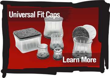 Universal Fit Chair Leg Caps with Felt